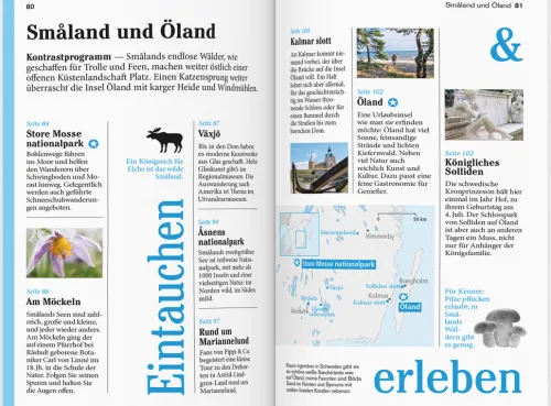 Dumont Reise Vlg GmbH + C Wandern-DUMONT Reise-Taschenbuch Reiseführer Schweden, Der Süden