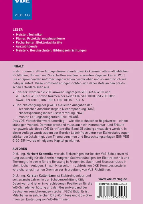 Vde Verlag GmbH Technik*Elektroinstallation in Wohngebäuden