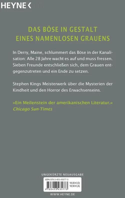 Heyne Taschenbuch Horror Gegenwart|Horror-Es