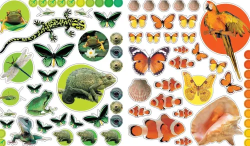 Workman Publishing Kinderbücher*EyeLike Stickers: Animals