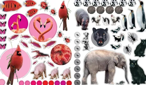 Workman Publishing Kinderbücher*EyeLike Stickers: Animals