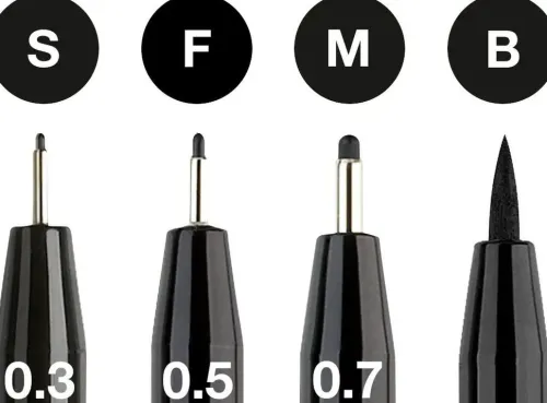 Tuschestift PITT Artist Pens Black 4er Set*Faber-Castell Best