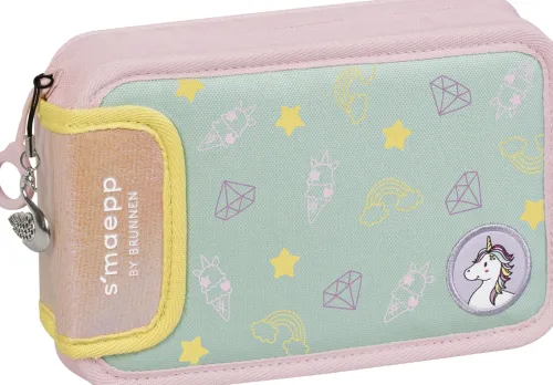 Baier & Schneider Federtaschen*Federmäppchen 2 Klappen Unicorn
