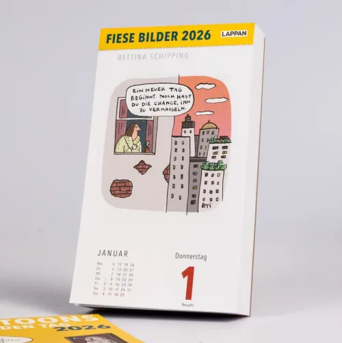 Lappan Abreiß-Kalender-Fiese Bilder Cartoons für jeden Tag 2026: Tagesabreißkalender