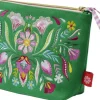 Groh Verlag Schmuck & Accessoires-Fiesta del Sol Accessoirestasche bestickt, 18 x 24 cm, grün