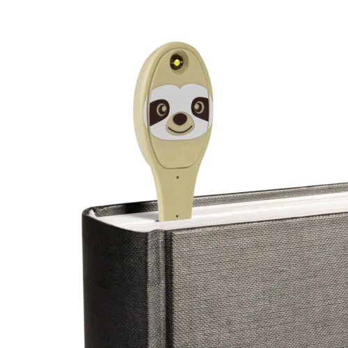 Bookchair Vertrieb Lesen & Geschichten-Flexilight Leselicht (Faultier) | 2 in 1 Leselampe & Lesezeichen | LED Leselicht | Geschenk für Leser, Buchliebhaber | Deutsche Ausgabe