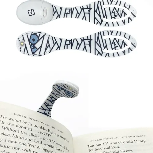 Bookchair Vertrieb Lesen & Geschichten*Flexilight Leselicht (Mumie) | 2 in 1 Leselampe & Lesezeichen | Geschenk für Leser, Buchliebhaber | Deutsche Ausgabe