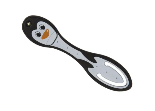 Bookchair Vertrieb Lesen & Geschichten-Flexilight Leselicht (Pinguin) | 2 in 1 Leselampe & Lesezeichen | Geschenk für Leser, Buchliebhaber | Deutsche Ausgabe