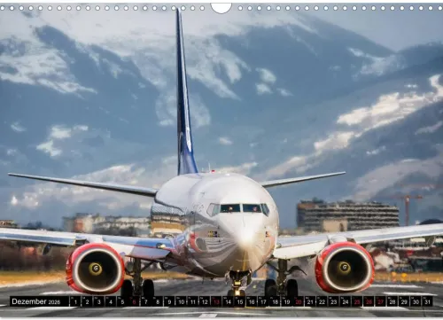 Flugzeugkalender (Wandkalender 2026 DIN A3 quer), Monatskalender*Calvendo Outlet