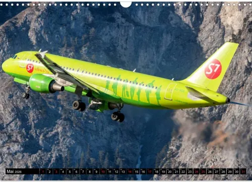 Flugzeugkalender (Wandkalender 2026 DIN A3 quer), Monatskalender*Calvendo Outlet