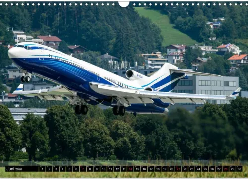 Flugzeugkalender (Wandkalender 2026 DIN A3 quer), Monatskalender*Calvendo Outlet