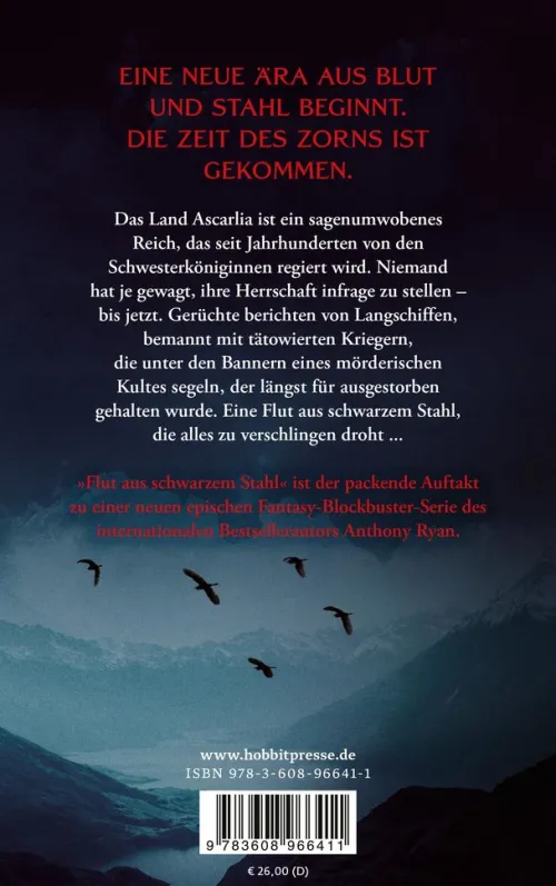 Klett-Cotta Verlag High Fantasy-Flut aus schwarzem Stahl