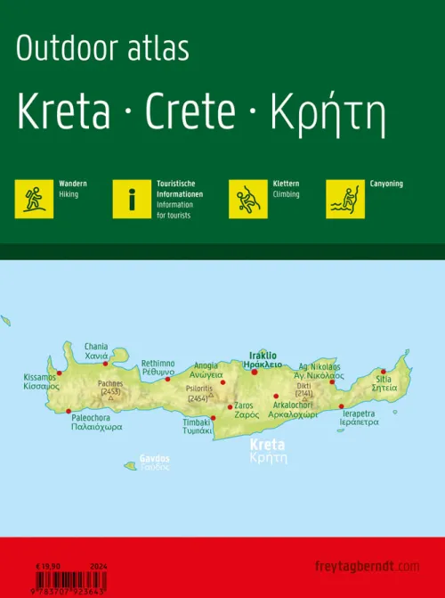 Freytag + Berndt Karten & Atlanten-freytag & berndt Wanderatlas Kreta 1:50.000