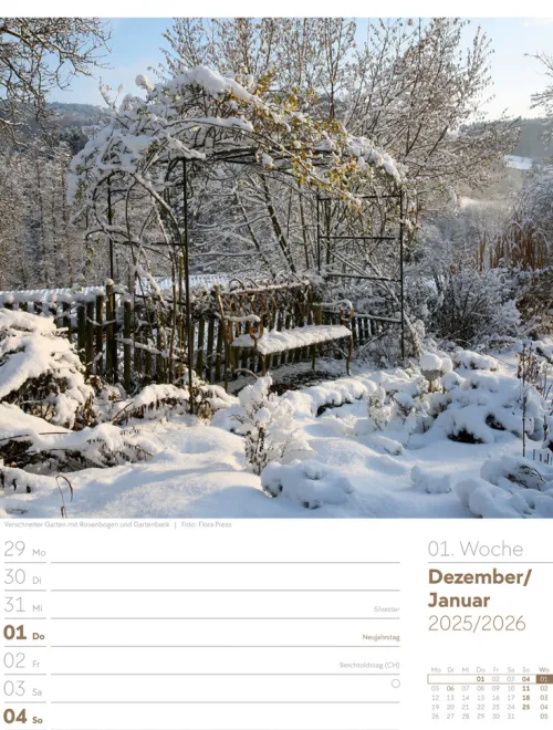 Ackermann Kunstverlag Wochenkalender*Gartenglück Wochenplaner Kalender 2026
