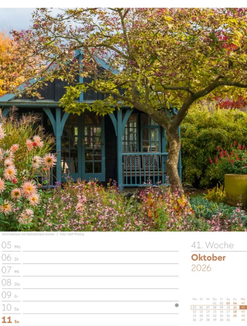 Ackermann Kunstverlag Wochenkalender*Gartenglück Wochenplaner Kalender 2026