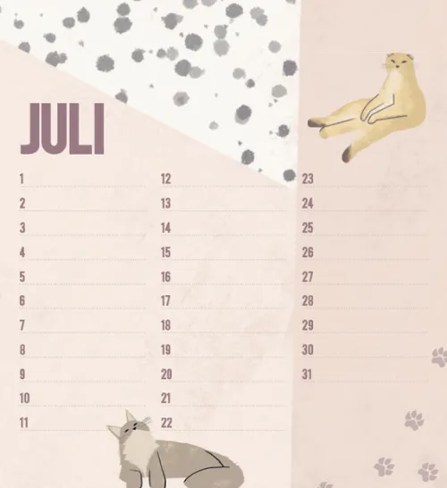 Geburtstagskalender Cats*Korsch Verlag GmbH Best