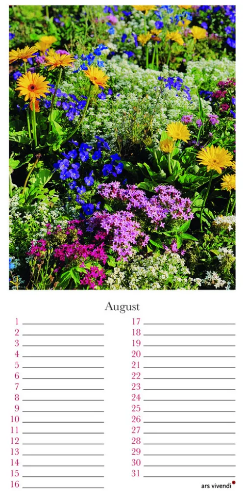 Ars Vivendi Geburtstagskalender*Geburtstagskalender Garten