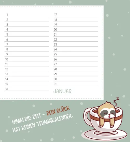 Korsch Verlag GmbH Geburtstagskalender-Geburtstagskalender Happy Mind