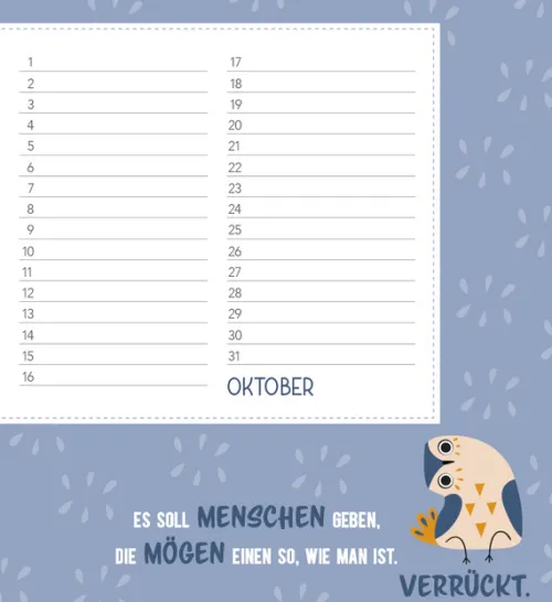 Korsch Verlag GmbH Geburtstagskalender-Geburtstagskalender Happy Mind