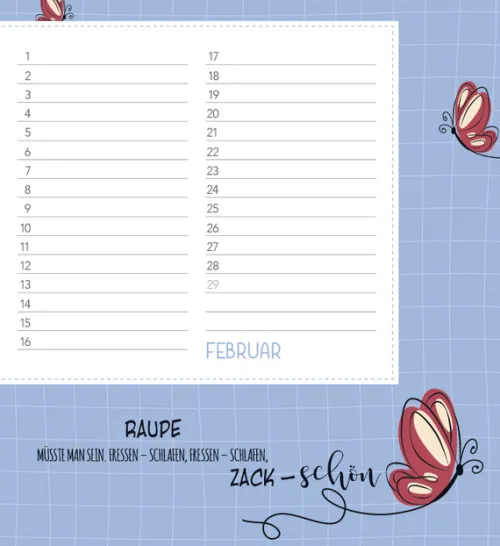 Korsch Verlag GmbH Geburtstagskalender-Geburtstagskalender Happy Mind