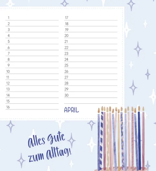 Korsch Verlag GmbH Geburtstagskalender-Geburtstagskalender Happy Mind