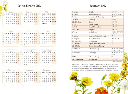 GlücksKalender 2027 - gelb*Coppenrath Online