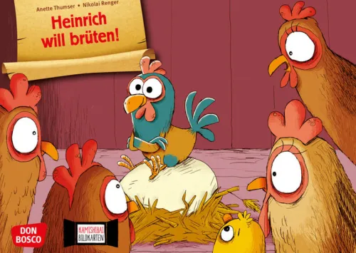 Heinrich will brüten! Kamishibai Bildkartenset*Don Bosco Medien GmbH Discount