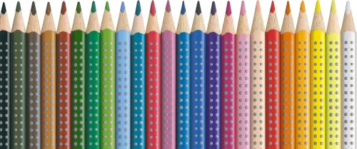 Holzfarbstifte Dünngrip, 24 Stück in Pappkarton*Faber Castell New