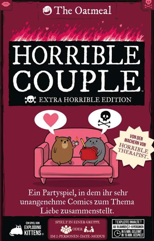 Exploding Kittens Familien- & Gesellschaftsspiele*Horrible Couple (Extra Horrible Edition)