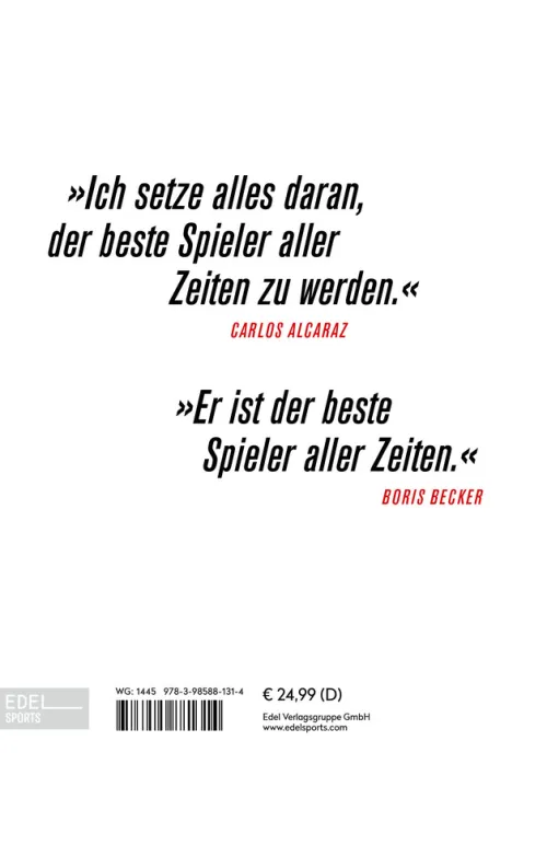 Inside Alcaraz - Die erste Biografie zum kommenden Superstar im Herrentennis*Edel Sports Discount