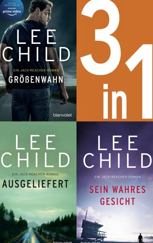 Penguin Random House Hard Boiled*Jack Reacher Band 1-3: - Größenwahn / Ausgeliefert / Sein wahres Gesicht