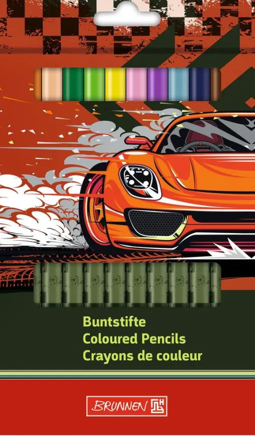 Baier & Schneider Buntstifte-Jumbo Buntstifte 12er Pckg. Fast Wheels