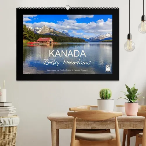 Calvendo Wandkalender-KANADA - Rocky Mountains (Wandkalender 2026 DIN A2 quer), Monatskalender