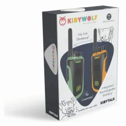 Kidywolf Forschen & Entdecken-- Walkie-Talkies mit Taschenlampe grün/orange