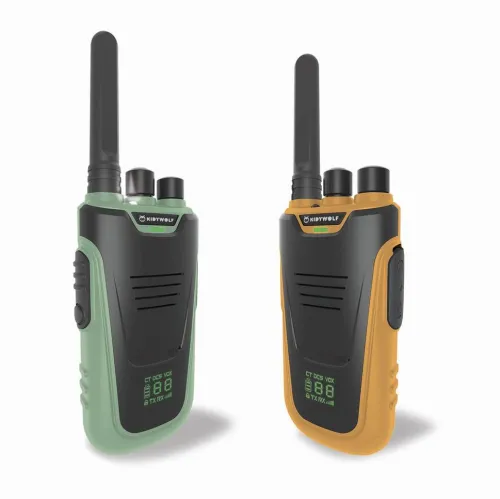Kidywolf Forschen & Entdecken-- Walkie-Talkies mit Taschenlampe grün/orange