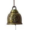 Saraswati Achtsamkeit & Gesundheit*Klangspiel "Buddha Glocke mit Glücksknoten"