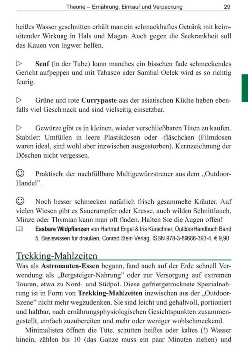 Kochen aus Rucksack und Packtasche*Stein, Conrad Verlag Online