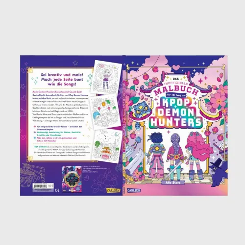 Kinder Carlsen Verlag GmbH Kinder- & Jugendbücher-K-POP Das inoffizielle Malbuch für Fans von K-POP DEMON HUNTERS