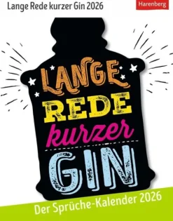 Lange Rede kurzer Gin Tagesabreißkalender 2026 - Der Sprüche-Kalender*Harenberg Hot