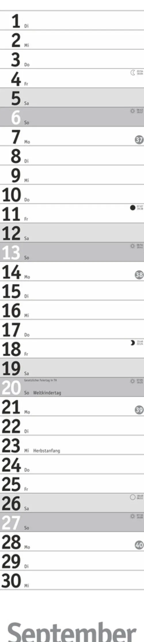 Heye Terminkalender*Langplaner, silber 2026