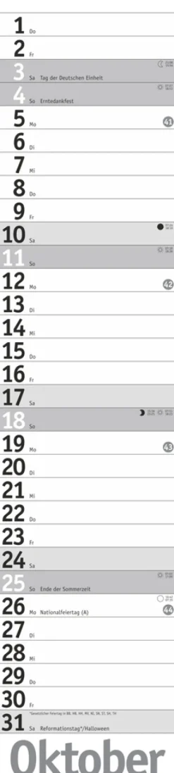 Heye Terminkalender*Langplaner, silber 2026