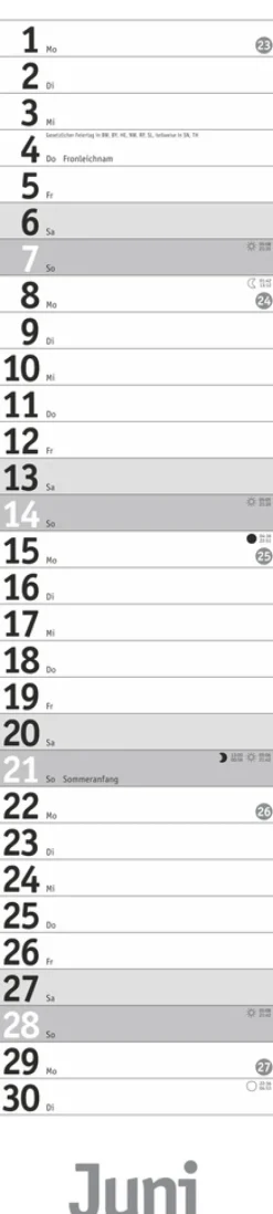 Heye Terminkalender*Langplaner, silber 2026