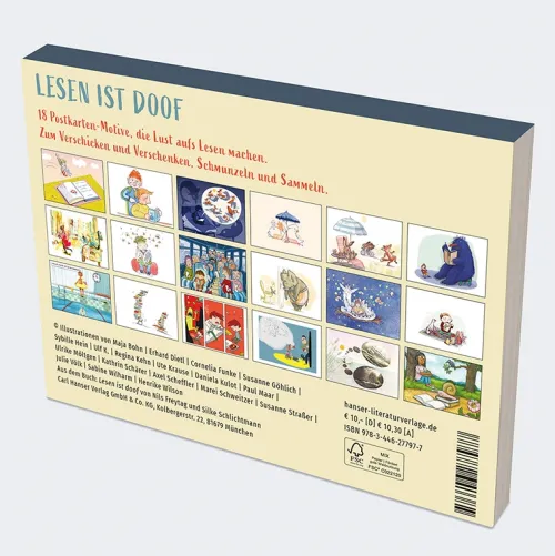 Carl Hanser Verlag Postkarten*Lesen ist doof Postkarten-Set