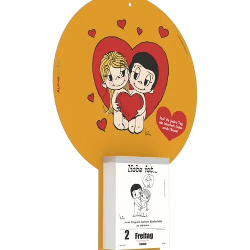 Neumann Verlage GmbH & Co Abreiß-Kalender*liebe ist... 2026 Tagesabreißkalender - Rückwand 22,5x31,5 - Block 8,1x10,6