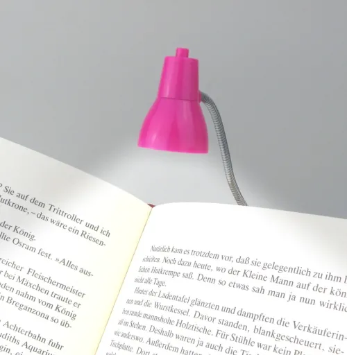 Little Lamp (Pink) | LED Booklight Leselampe | Leselicht | Geschenk für Leser, Buchliebhaber | Deutsche Ausgabe*Bookchair Vertrieb Hot