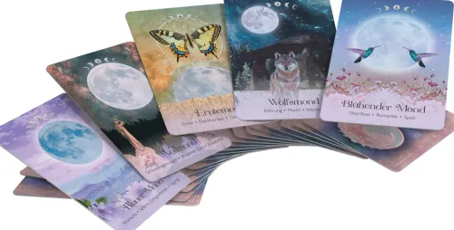 Königsfurt-Urania Spiritualität-Lunar Magic Orakel - 40 Mondorakel-Karten mit Booklet (Deutsch)