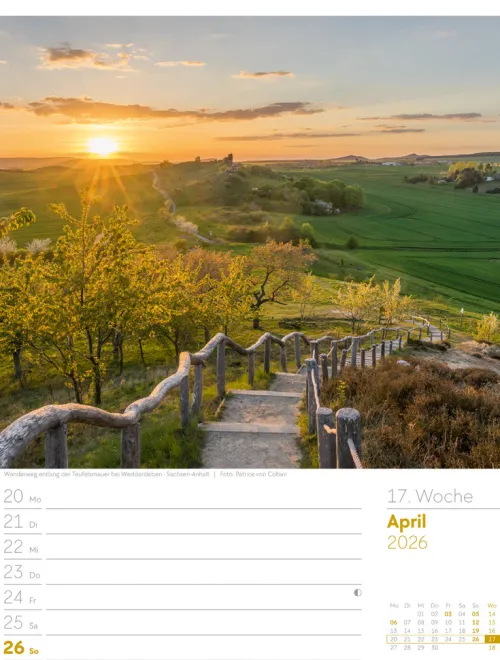 Ackermann Kunstverlag Wochenkalender*Malerisches Deutschland Wochenplaner Kalender 2026