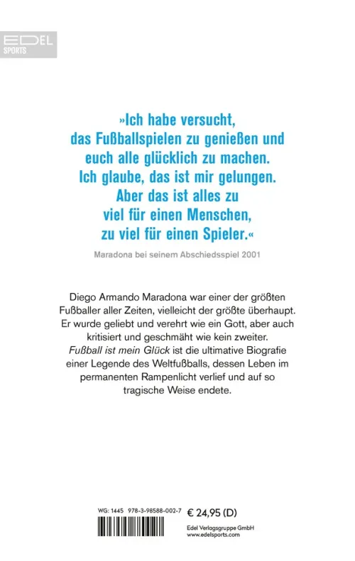 Edel Sports Sport & Abenteuer-Maradona "Fußball ist mein Glück"