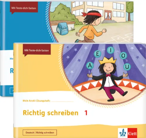 Mein Anoki-Übungsheft - Paket Richtig schreiben / Richtig rechnen 1*Klett Ernst /Schulbuch Sale