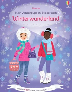 Usborne Verlag Stickerhefte*Mein Anziehpuppen-Stickerbuch: Winterwunderland